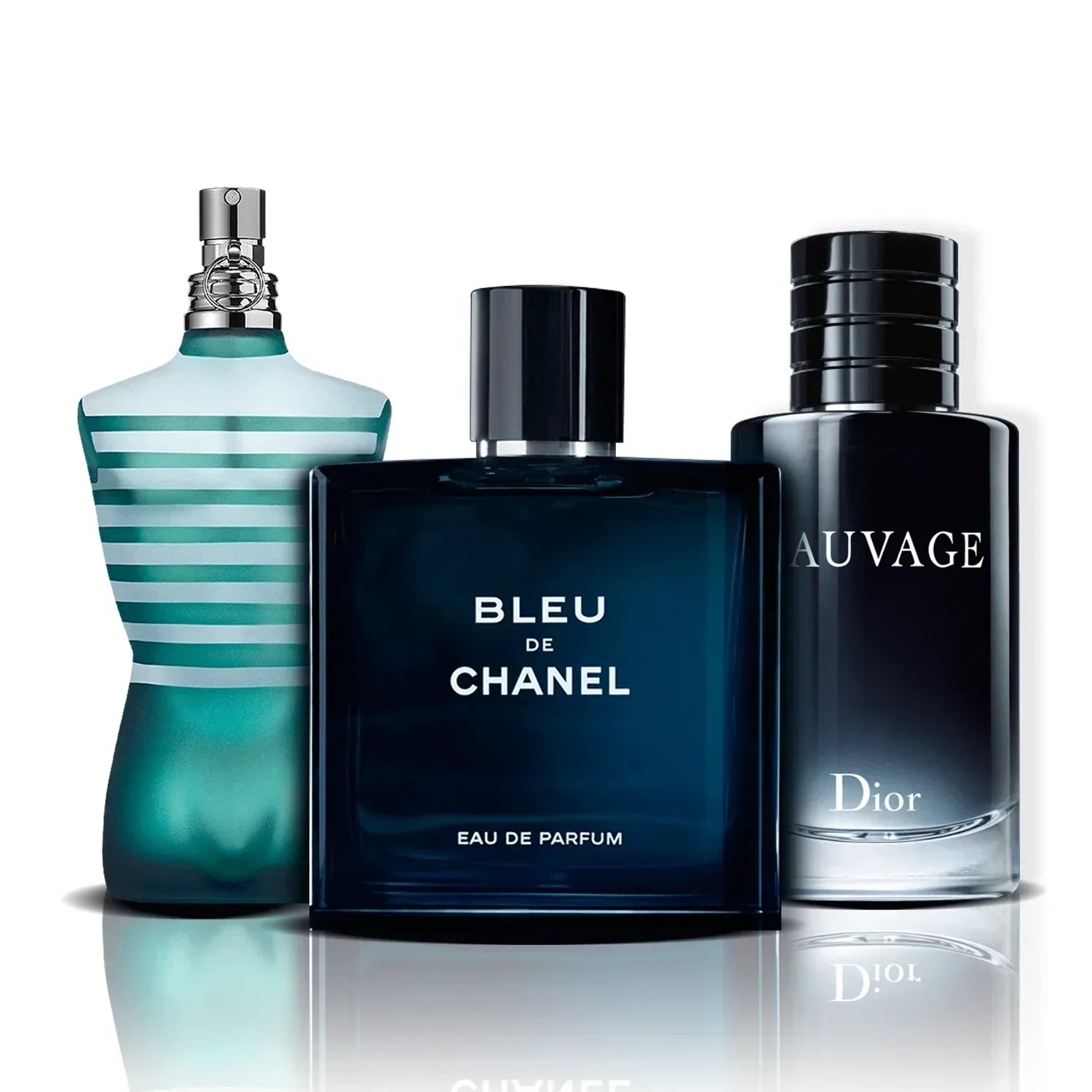 Set 3 Profumi | Le Male · Bleu de Chanel · Sauvage